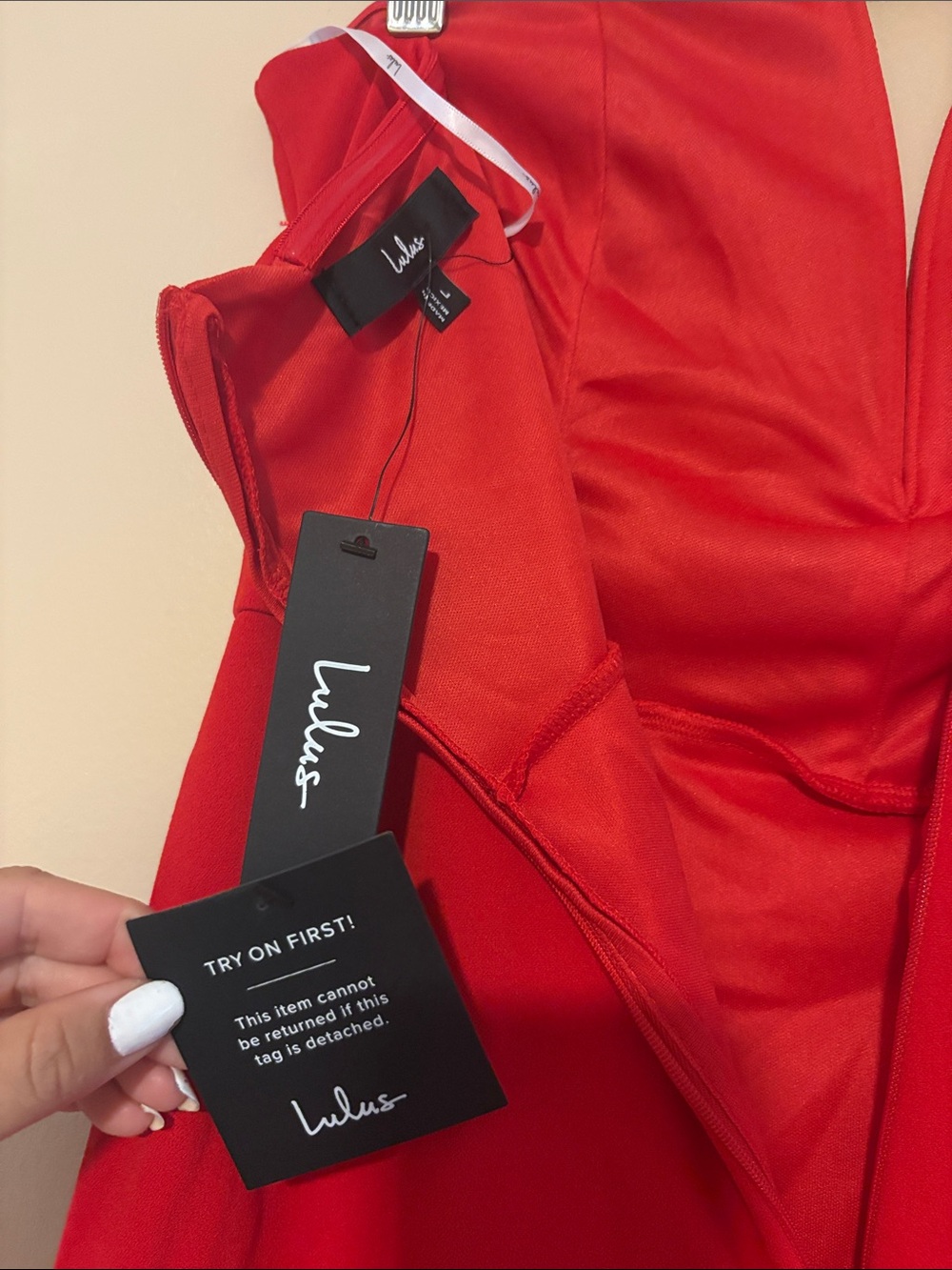 Lulus Dedicated to Glamour Red Strapless Maxi Dress size Large Formal Wedding - Picture 5 of 10